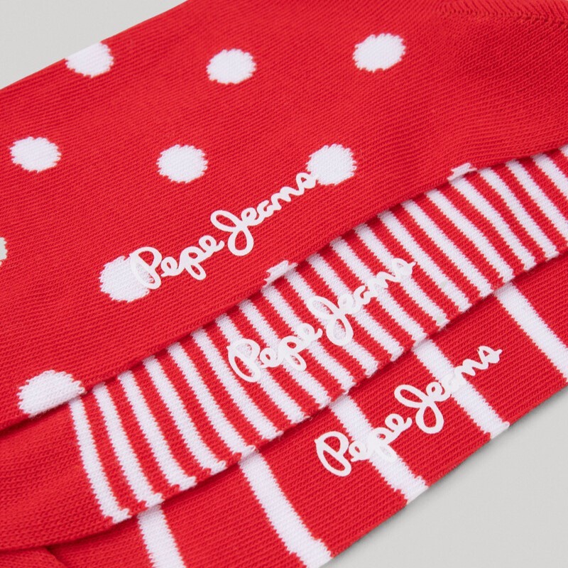 Κάλτσες ψηλές γυναικείες σετ 3pack Red Pepe Jeans