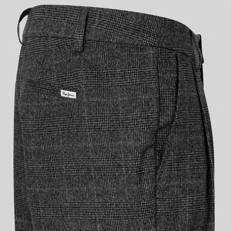 Παντελόνι Checked Harrison Grey Marl Pepe Jeans