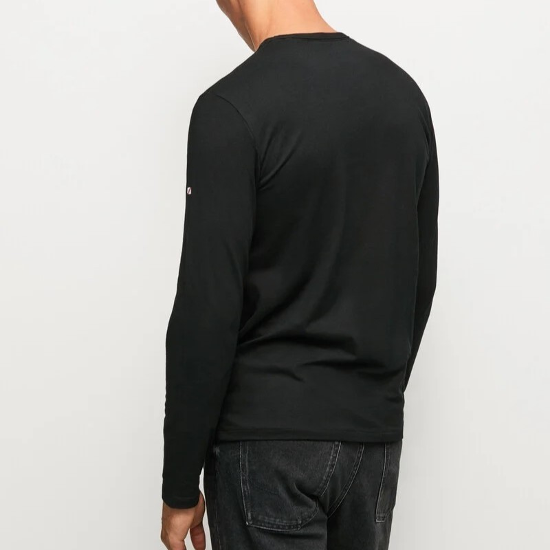 Μπλούζα με μακρύ μανίκι Original Basic Black Pepe Jeans