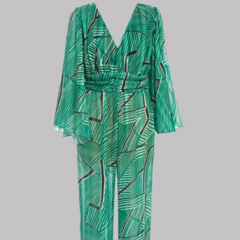 Jumpsuit with print and mesh by Lynne