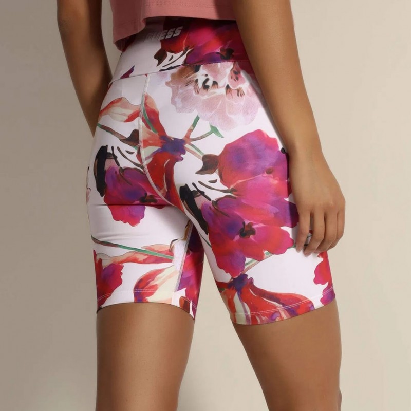 Biker tights short all over floral Guess