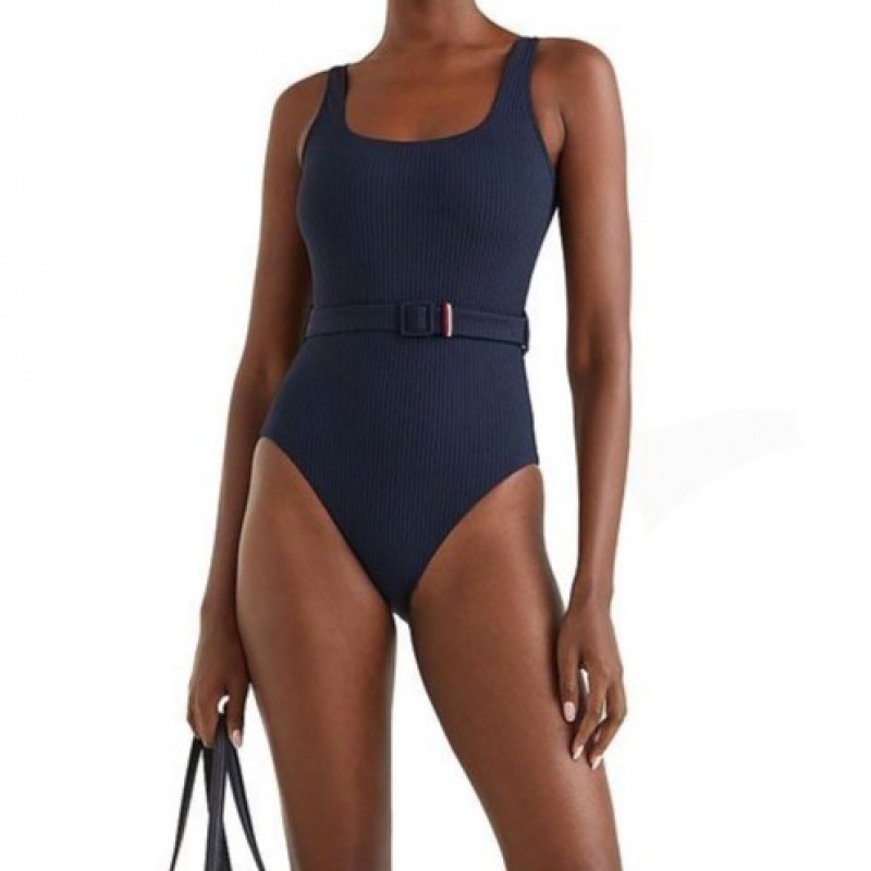 Ολόσωμο Μαγιό Scoop Back rib Desert Sky Tommy Hilfiger