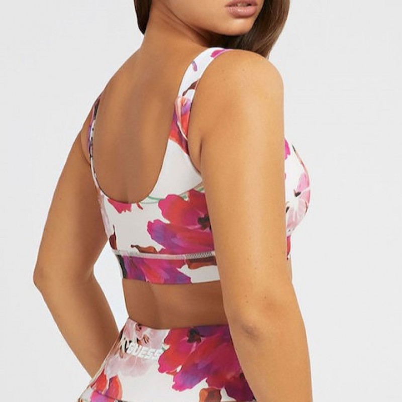 Αθλητικό τοπ Active all over floral Guess