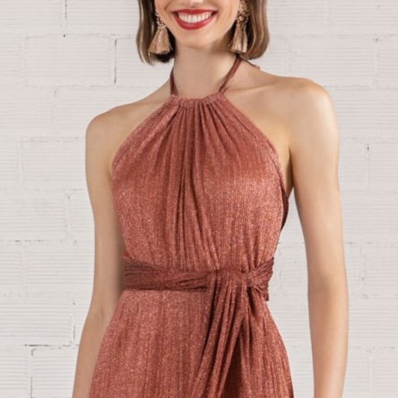 Jumpsuit Lurex Chocolate Moutaki