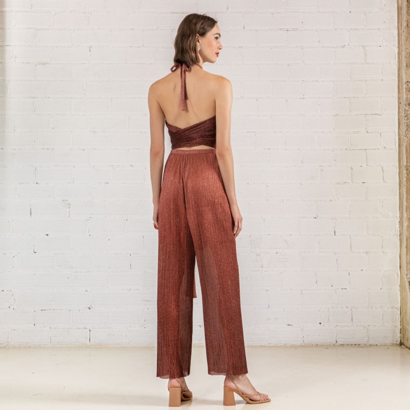 Jumpsuit Lurex Chocolate Moutaki