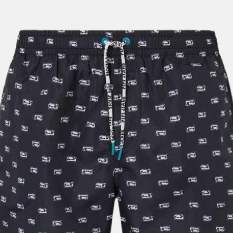 Swimshort Campervan Black Pepe Jeans