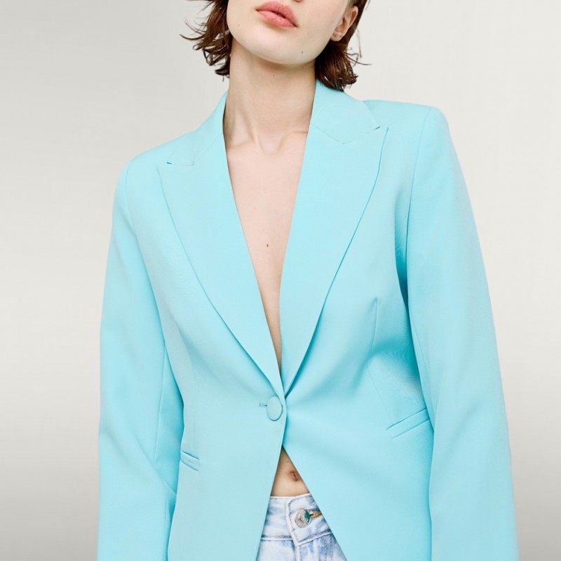 Middle single button jacket Aqua Access