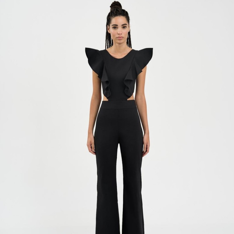 Ruffled jumpsuit Black Access