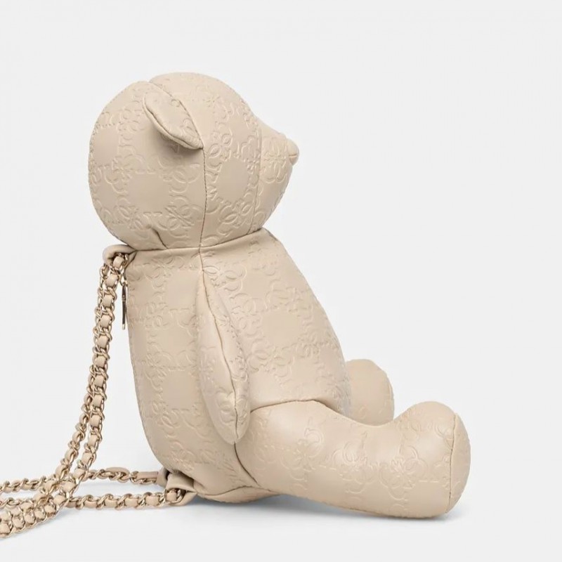Backpack All over 4G Logo Bear Beige Guess