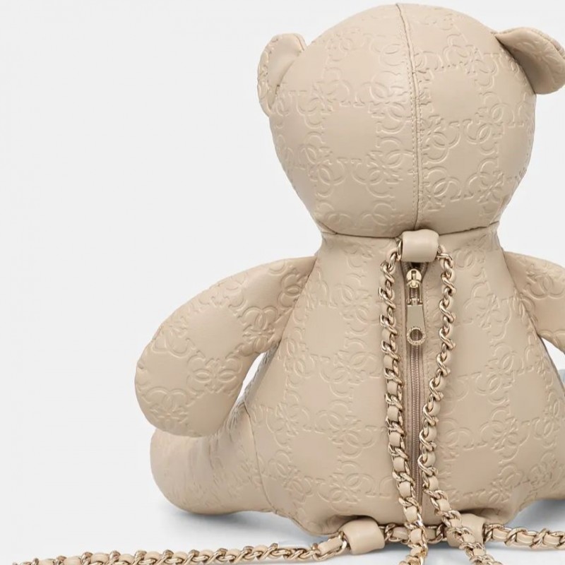 Backpack All over 4G Logo Bear Beige Guess