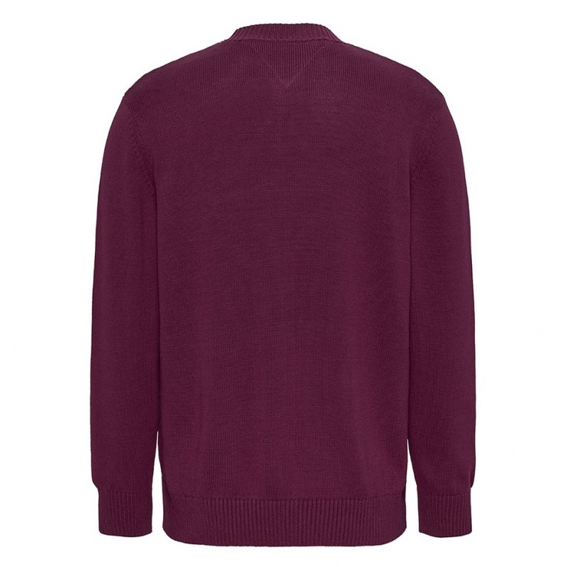Πλεκτό πουλόβερ TJM Reg Badge Valley Grape Tommy Jeans