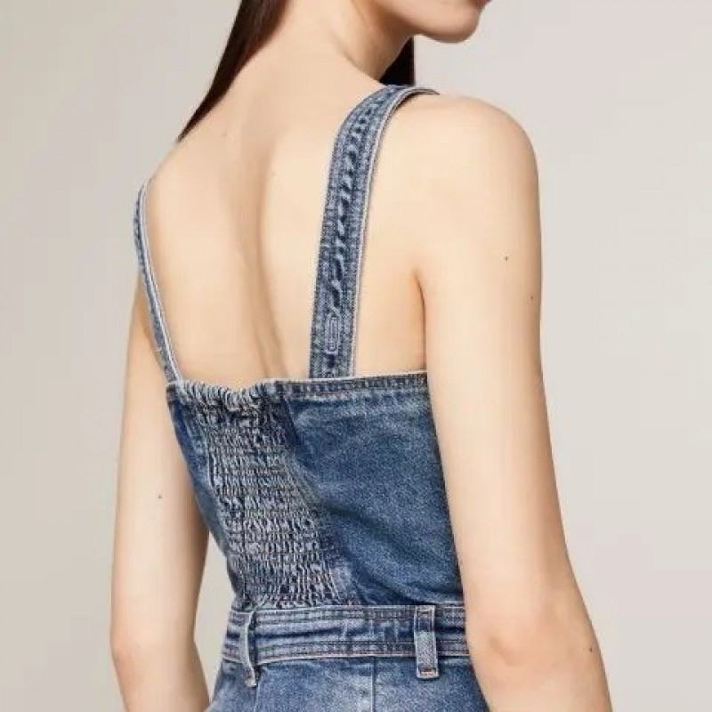 Ολόσωμη φόρμα Bustier AH7134 Denim Medium Tommy Jeans