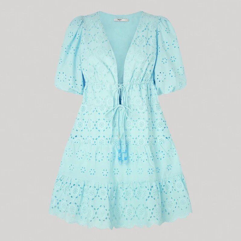Φόρεμα Mini Delia Aqua Blue Pepe Jeans