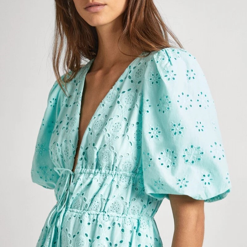 Φόρεμα Mini Delia Aqua Blue Pepe Jeans