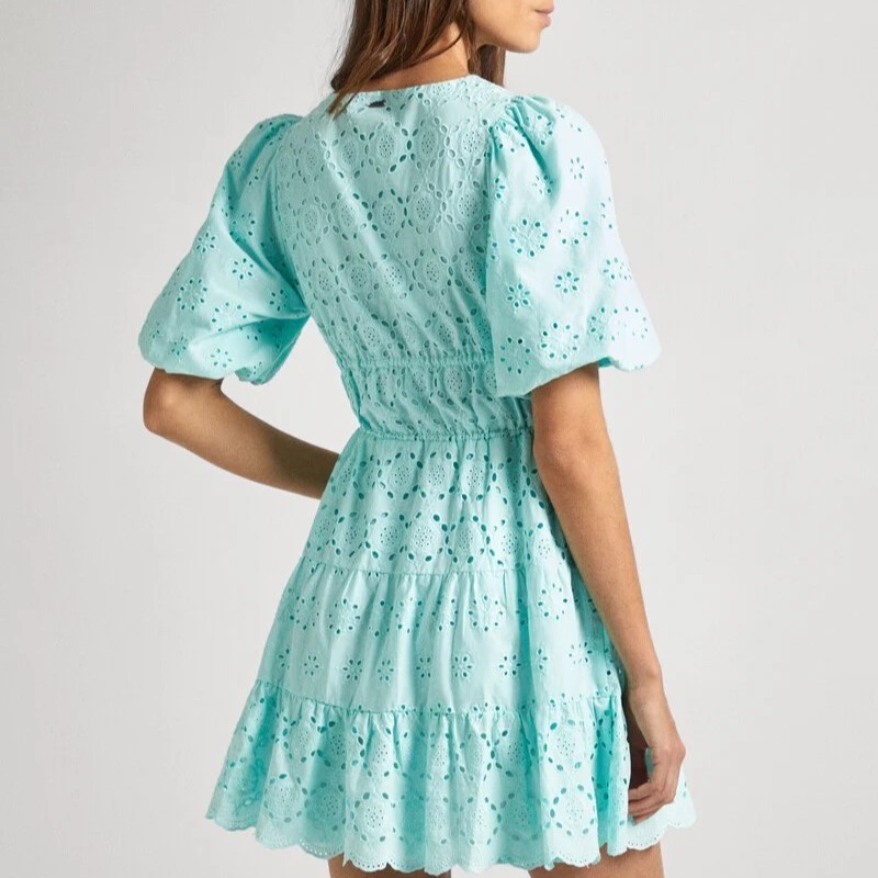 Φόρεμα Mini Delia Aqua Blue Pepe Jeans