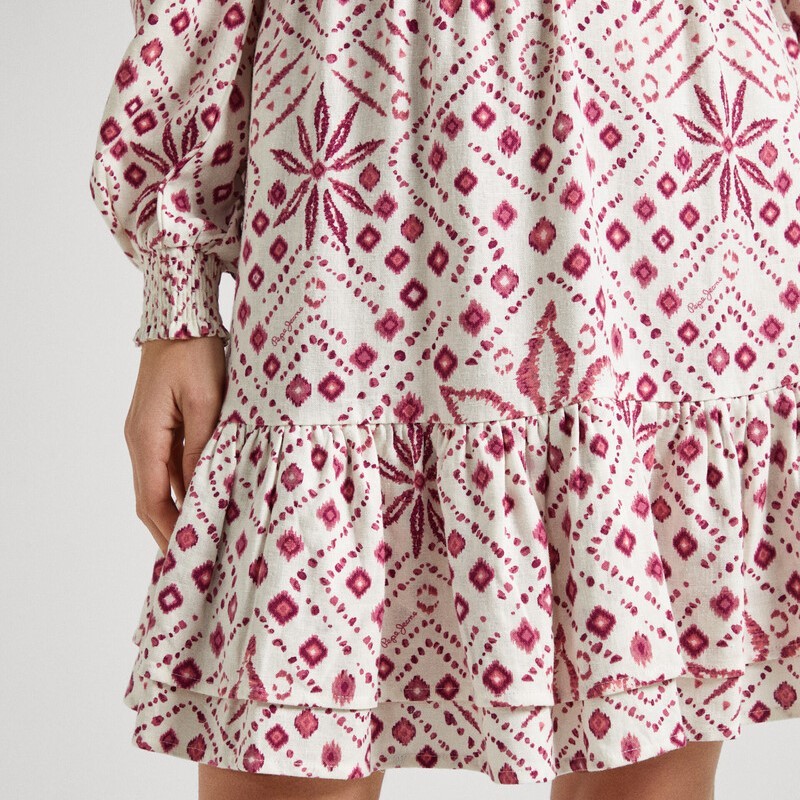 Φόρεμα Mini με γεωμετρικό print Doxa Pepe Jeans