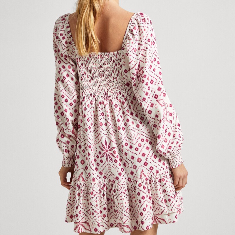 Φόρεμα Mini με γεωμετρικό print Doxa Pepe Jeans