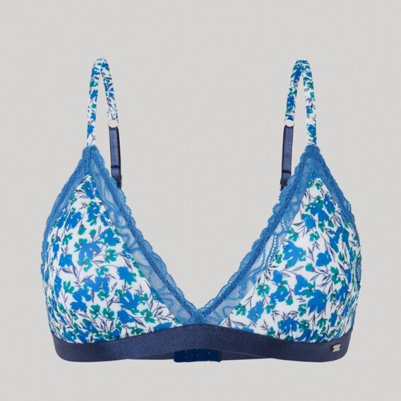 Σετ εσώρουχα Floral Printed Bra/Bikini Dark Blue Pepe Jeans