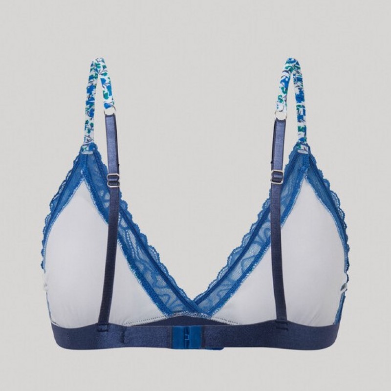 Σετ εσώρουχα Floral Printed Bra/Bikini Dark Blue Pepe Jeans