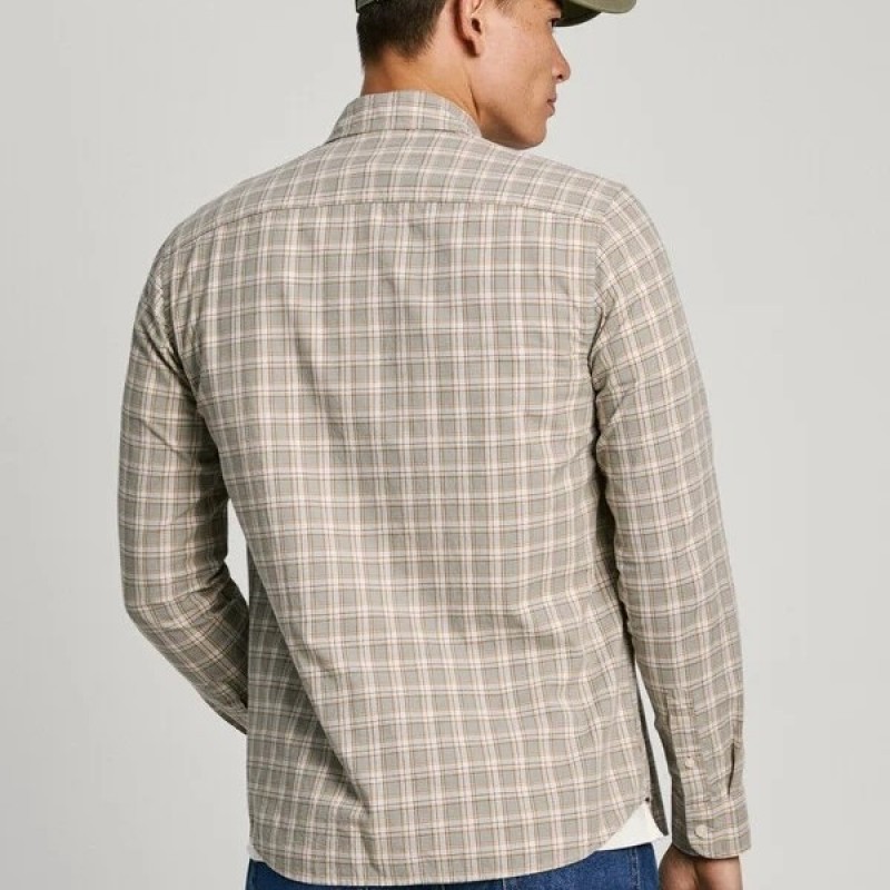 Shirt Checked Slim Winter Mint Green Pepe Jeans