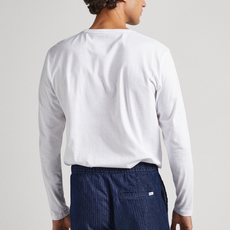Blouse with long sleeve Eggo Long White Pepe jeans