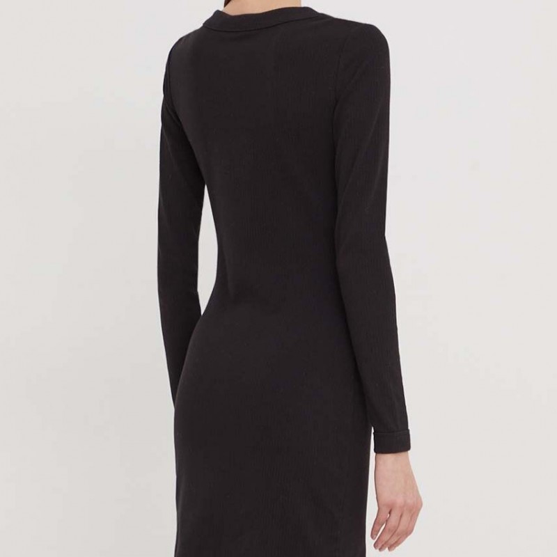Φόρεμα Mini TJW Badge Rib Bodycon Black Tommy Jeans