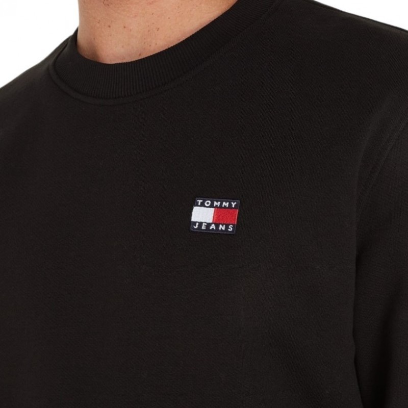 Φούτερ TJM Reg Badge Crew Black Tommy Jeans