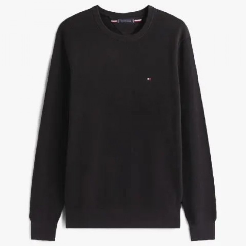 Πουλόβερ ανδρικό TJM Slim Essential Light Black Tommy Jeans