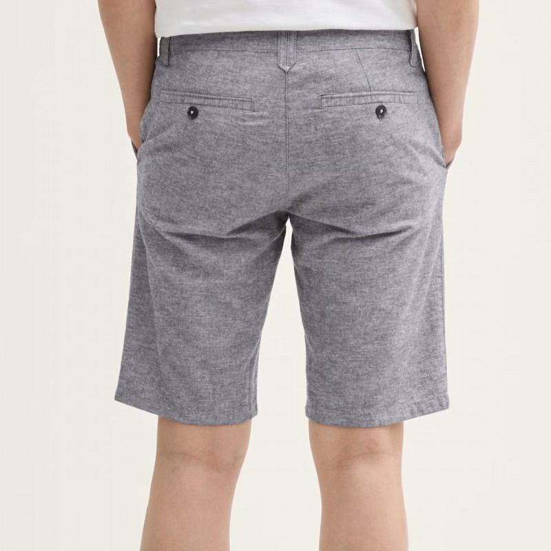 Shorts men linen grey Tom Tailor