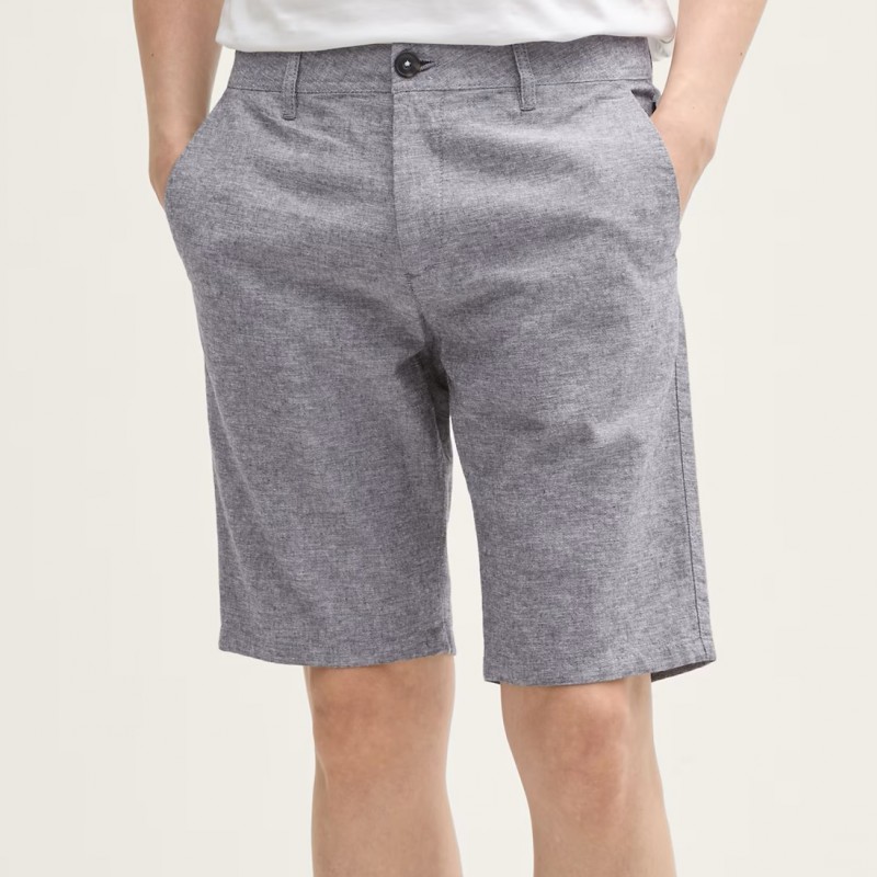 Shorts men linen grey Tom Tailor