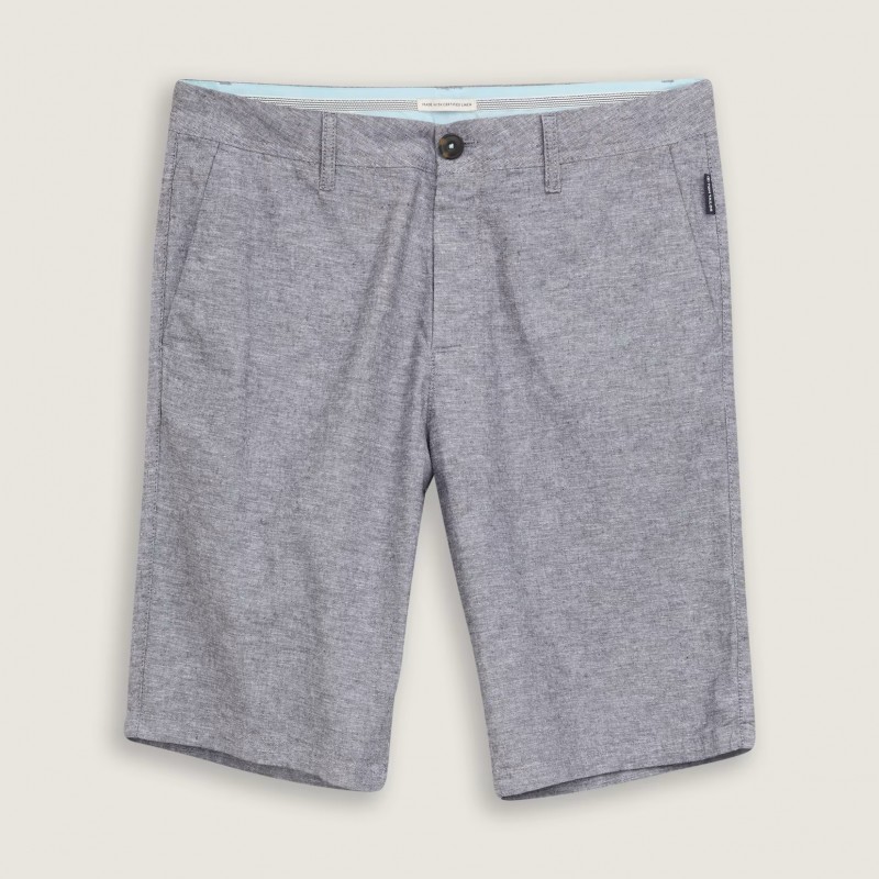 Shorts men linen grey Tom Tailor
