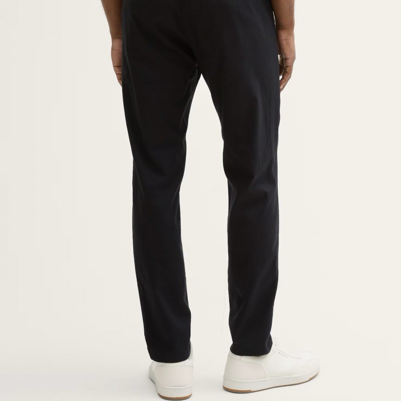 Παντελόνι Chino λινό Black Tom Tailor