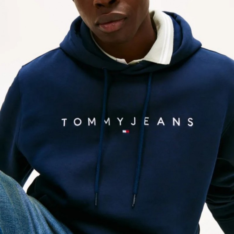 Φούτερ με κουκούλα  Logo navy Tommy Jeans