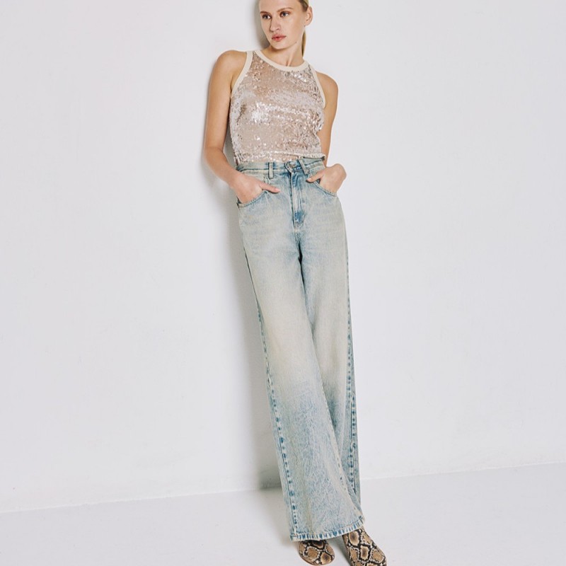 Παντελόνι Denim με ξεβαμμένη όψη Dirty Access