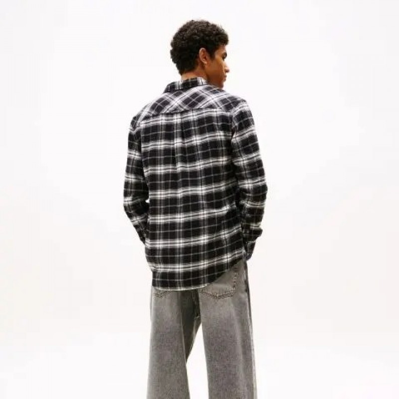 Πουκάμισο καρό Flannel check Black Tommy jeans