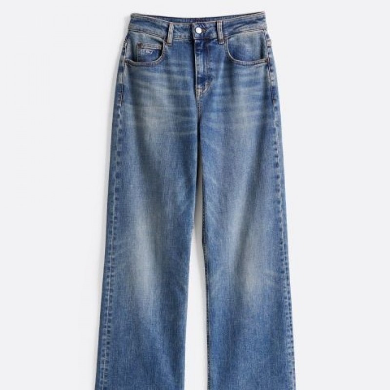 Παντελόνι τζιν Mia Mid Relaxed Straight AI6133 Denim Medium Tommy Jeans