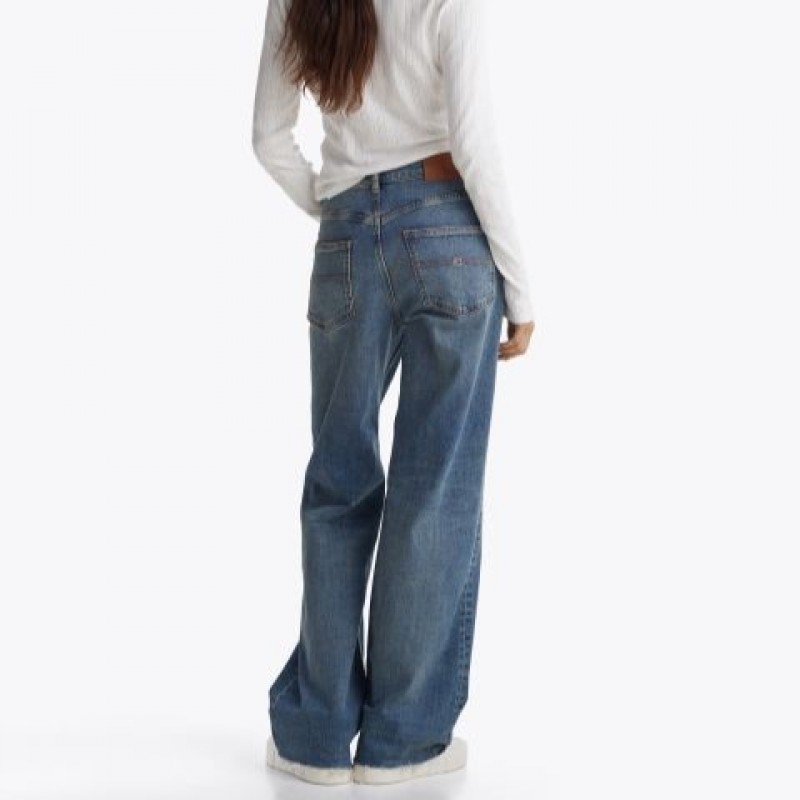 Παντελόνι τζιν Mia Mid Relaxed Straight AI6133 Denim Medium Tommy Jeans