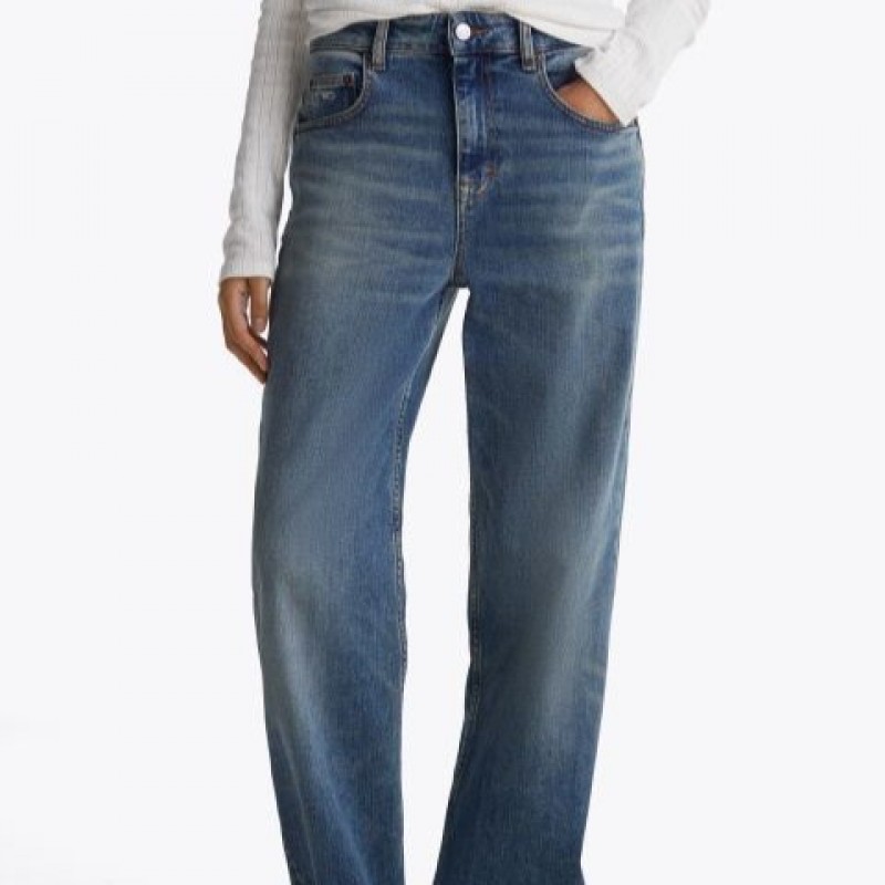 Παντελόνι τζιν Mia Mid Relaxed Straight AI6133 Denim Medium Tommy Jeans
