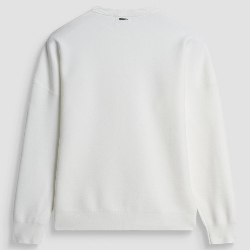 Πουλόβερ ανδρικό viscose relaxed fit White Antony Morato	