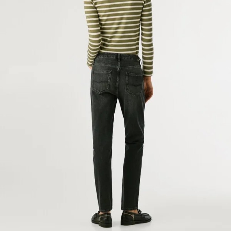 Παντελόνι τζίν high-rise taper fit Violet Black Pepe jeans
