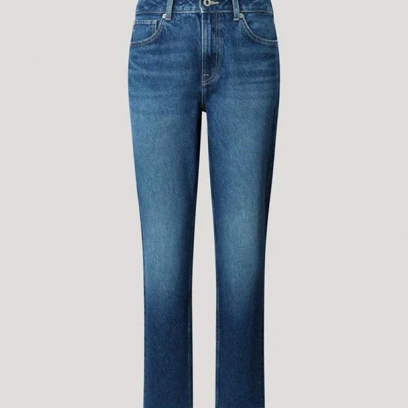 Παντελόνι τζιν High Waist Taper Violet Blue Pepe Jeans