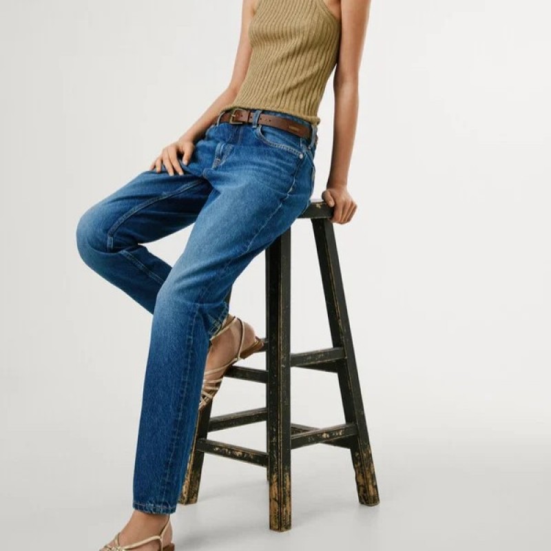 Παντελόνι τζιν High Waist Taper Violet Blue Pepe Jeans