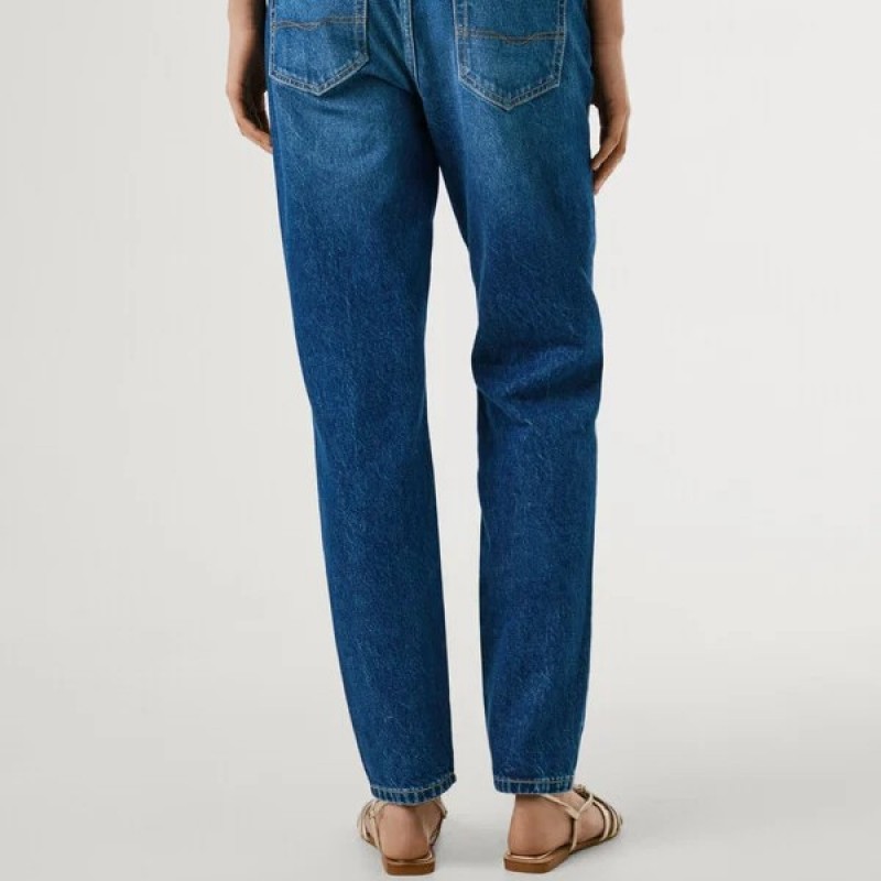 Παντελόνι τζιν High Waist Taper Violet Blue Pepe Jeans