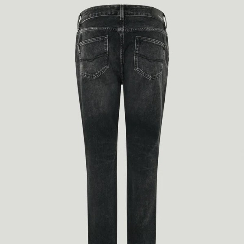 Παντελόνι τζιν High Waist Taper Violet Black Washed Pepe Jeans