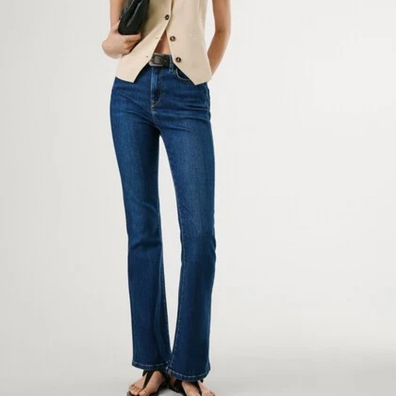 Jean high-rise Flare dion Blue Pepe jeans