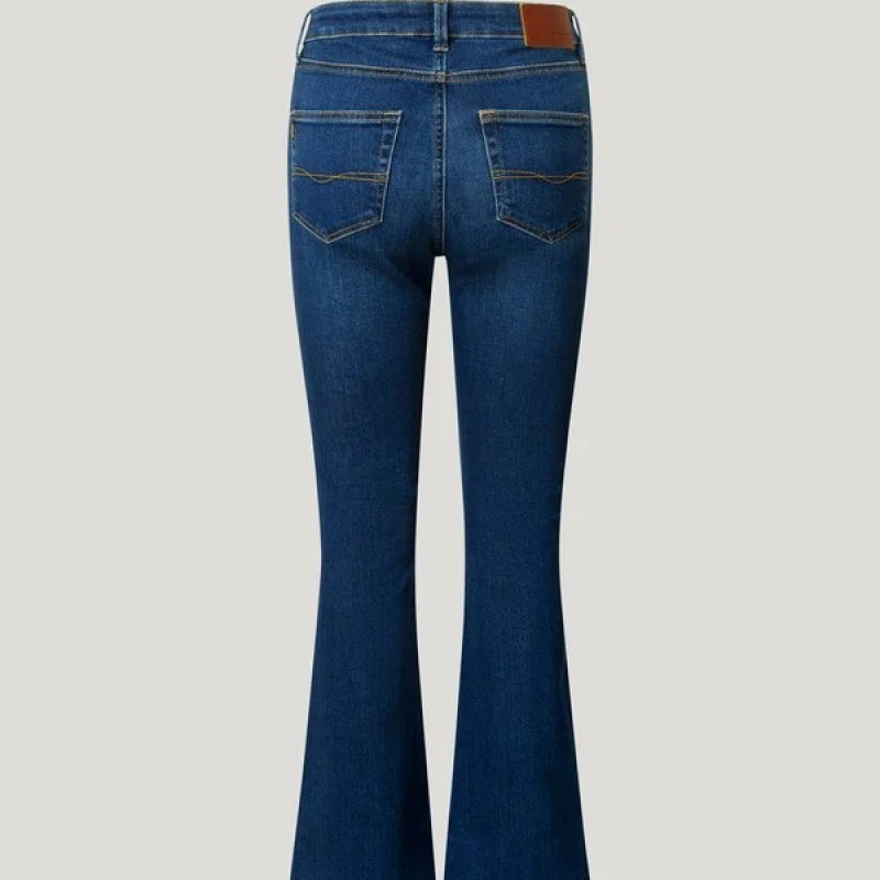 Jean high-rise Flare dion Blue Pepe jeans