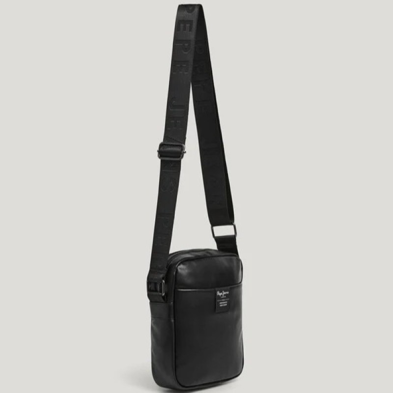 Τσαντάκι ανδρικό Urban brant reporter Black Pepe jeans