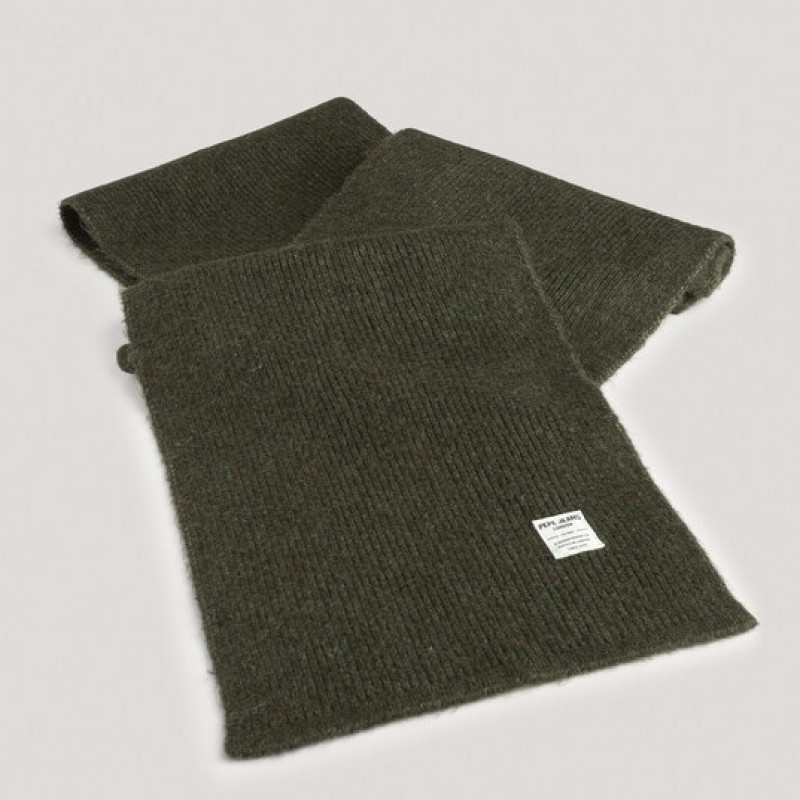 Κασκόλ Ribbed Leaf Green Pepe Jeans
