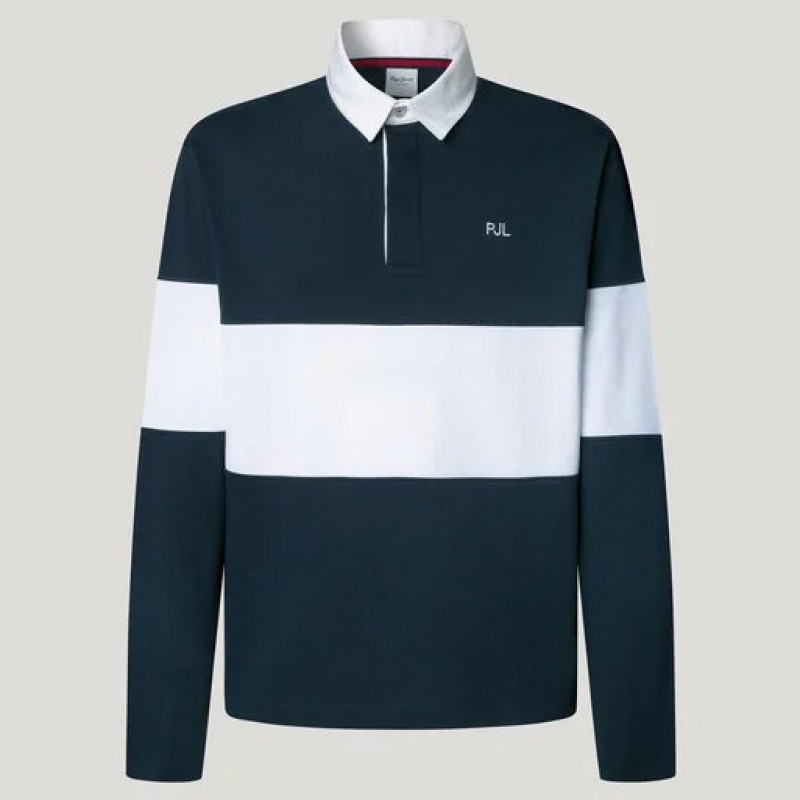 Μπλούζα με μακρύ μανίκι Polo Ralf Blue Pepe jeans