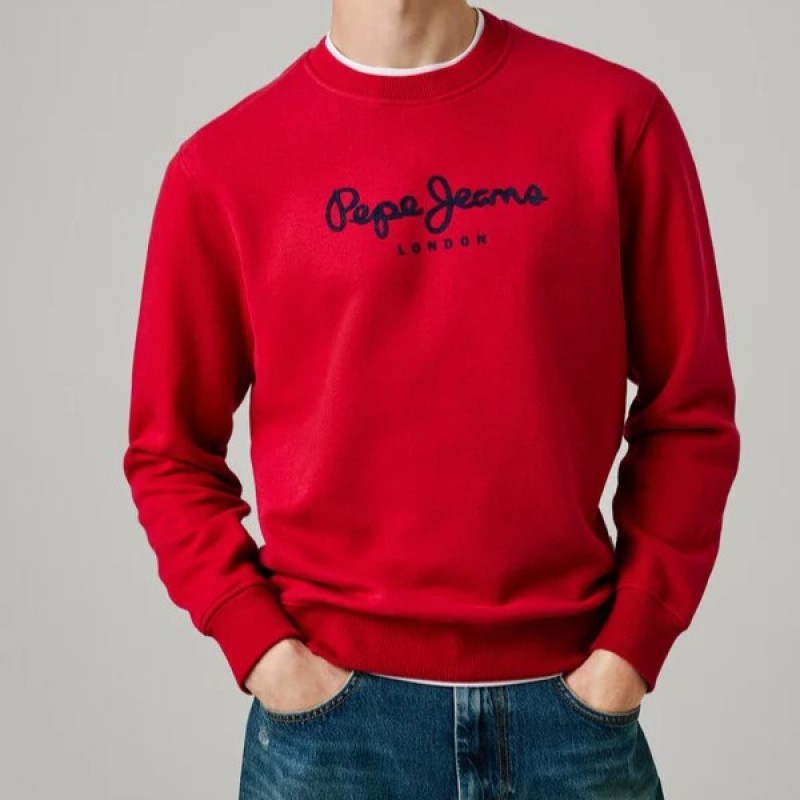 Φούτερ Macbeth plain crew Red Pepe jeans